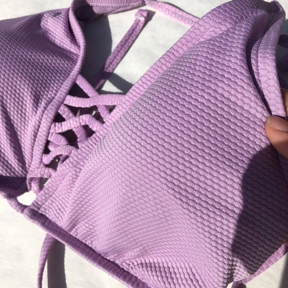 XL Light Purple Swimsuit Top - Picture 2 of 7